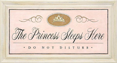 The Princess Sleeps Black Ornate Wood Framed Art Print with Double Matting by Staehling, Angela
