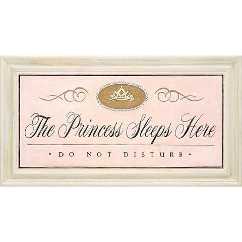 The Princess Sleeps Gold Ornate Wood Framed Art Print with Double Matting by Staehling, Angela