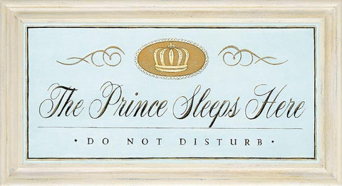 The Prince Sleeps Black Ornate Wood Framed Art Print with Double Matting by Staehling, Angela