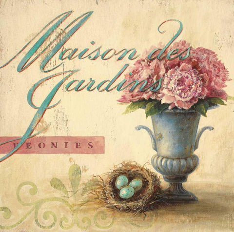 Maison des Jardins White Modern Wood Framed Art Print with Double Matting by Staehling, Angela