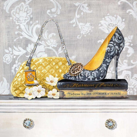 Fashionably Read Black Modern Wood Framed Art Print with Double Matting by Staehling, Angela