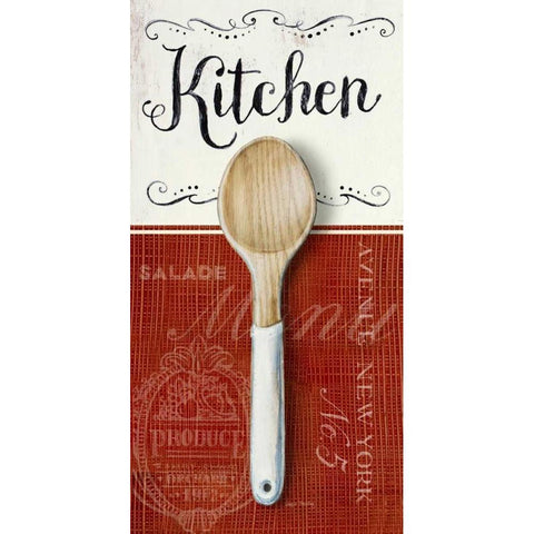 Gourmet Kitchen Black Modern Wood Framed Art Print with Double Matting by Staehling, Angela