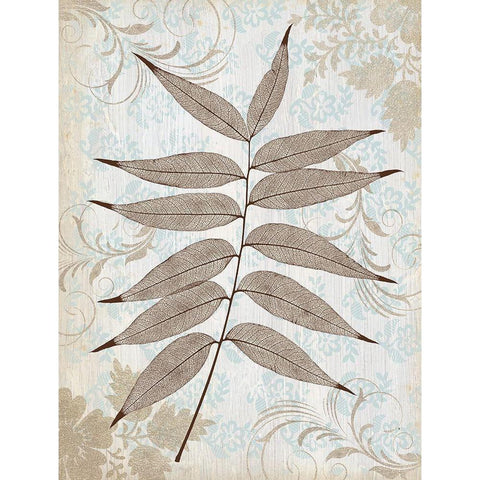 Silver and Pistachio White Modern Wood Framed Art Print by Morey, Booker