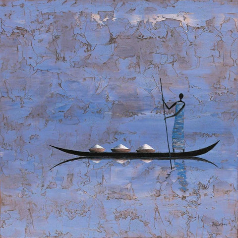 Open Voyage White Modern Wood Framed Art Print by Rauscher, Michel