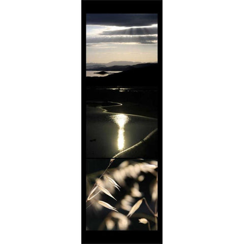 Moon Light Enchantment  Black Modern Wood Framed Art Print with Double Matting by Rauscher, Michel