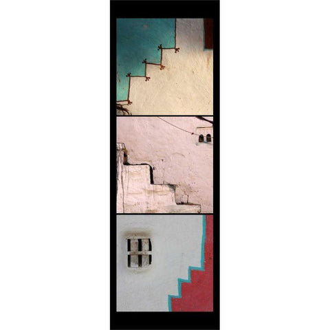 Vertical Steps Gold Ornate Wood Framed Art Print with Double Matting by Rauscher, Michel