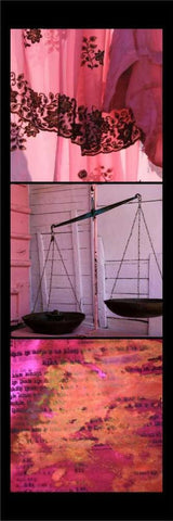 Market Scale Black Ornate Wood Framed Art Print with Double Matting by Rauscher, Michel