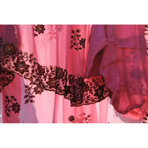 Global Pinks 2 Black Modern Wood Framed Art Print by Rauscher, Michel