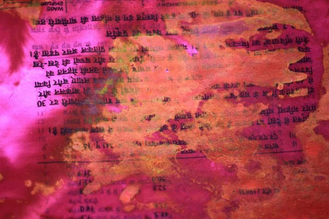 Global Pinks 4 White Modern Wood Framed Art Print with Double Matting by Rauscher, Michel