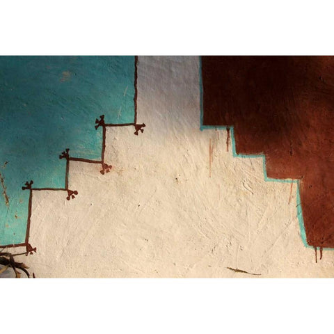 Global Steps 1 Black Modern Wood Framed Art Print by Rauscher, Michel