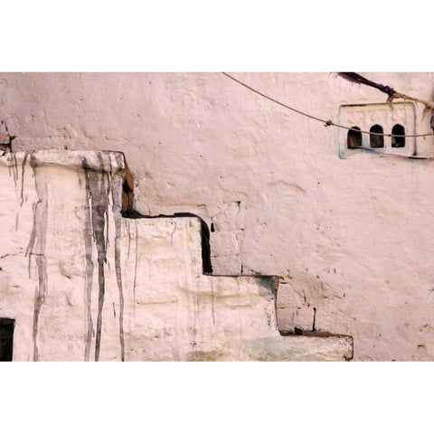 Global Steps 3 White Modern Wood Framed Art Print by Rauscher, Michel