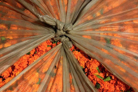 Global Orange 3 White Modern Wood Framed Art Print with Double Matting by Rauscher, Michel