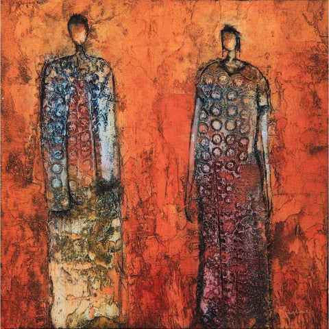 Global Unity Black Modern Wood Framed Art Print by Rauscher, Michel