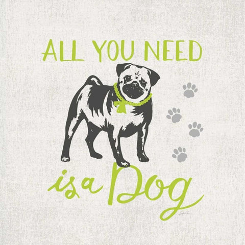 All You Need Black Modern Wood Framed Art Print by Ferri, Stefania