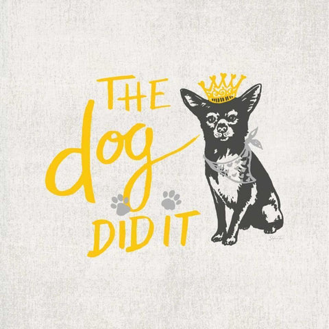 Who Did It? Black Modern Wood Framed Art Print by Ferri, Stefania