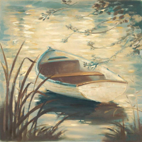 Through The Grasses Gold Ornate Wood Framed Art Print with Double Matting by Romero, Paulo