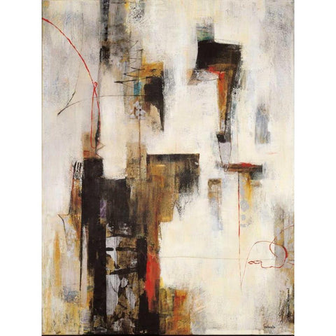 Trasparencia II Black Modern Wood Framed Art Print with Double Matting by Villarreal Villarreal, Gabriela