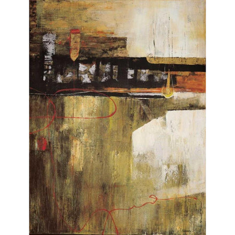 Traqsmitir II Black Modern Wood Framed Art Print by Villarreal Villarreal, Gabriela