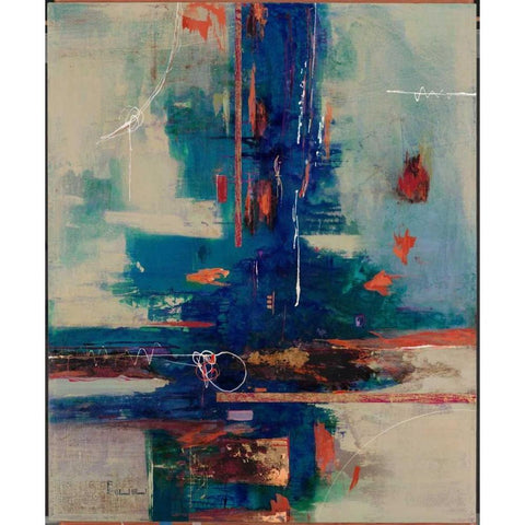 Lavender Fusion Black Modern Wood Framed Art Print with Double Matting by Villarreal Villarreal, Gabriela