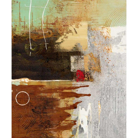 Silver Vision 1 Black Modern Wood Framed Art Print with Double Matting by Villarreal Villarreal, Gabriela