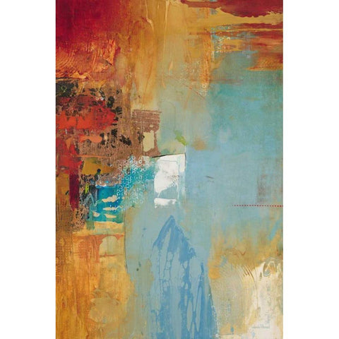 Aqua Illusion 2 Black Modern Wood Framed Art Print by Villarreal Villarreal, Gabriela