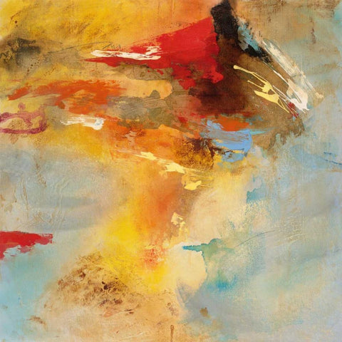 Serena Series 4 White Modern Wood Framed Art Print with Double Matting by Villarreal Villarreal, Gabriela