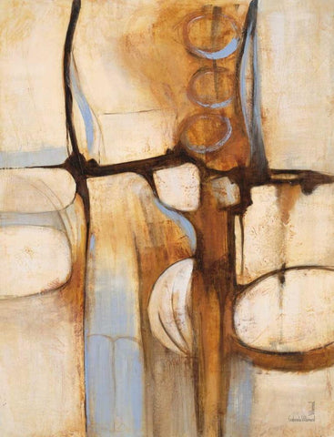Mid Century 2 White Modern Wood Framed Art Print with Double Matting by Villarreal Villarreal, Gabriela