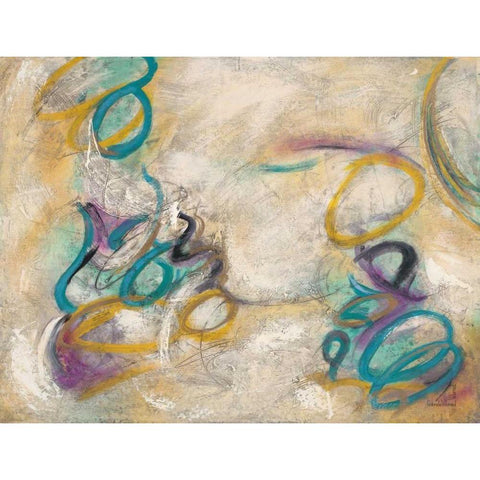 Free Form 2 Black Modern Wood Framed Art Print by Villarreal Villarreal, Gabriela