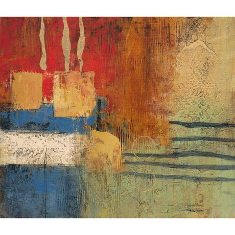 Post Mark 2 Black Modern Wood Framed Art Print with Double Matting by Villarreal Villarreal, Gabriela