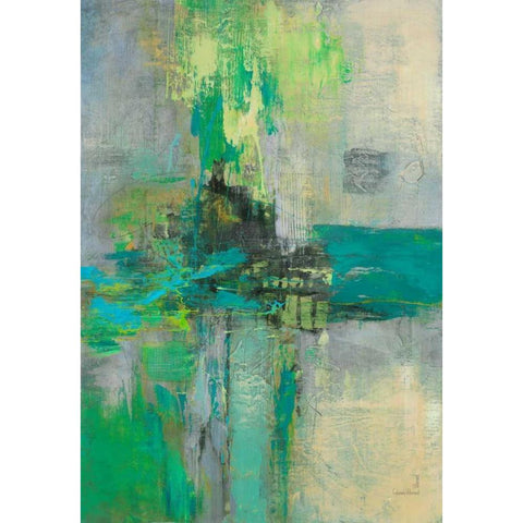 Century Light 2 Black Modern Wood Framed Art Print with Double Matting by Villarreal Villarreal, Gabriela