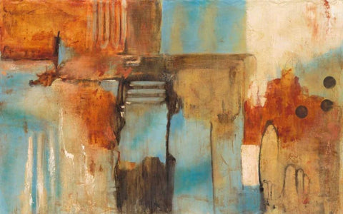Desert White Modern Wood Framed Art Print with Double Matting by Villarreal Villarreal, Gabriela