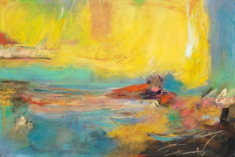 Bambalinas Black Ornate Wood Framed Art Print with Double Matting by Villarreal