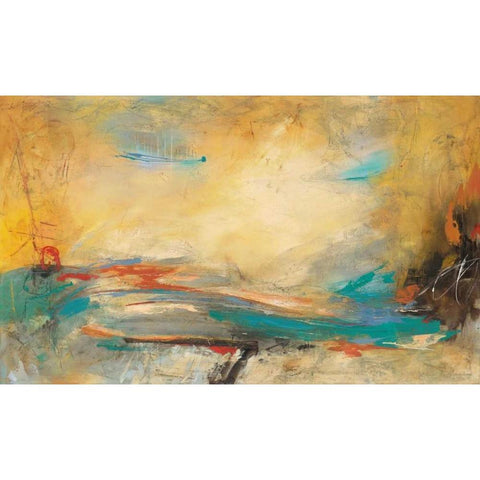 Trazos White Modern Wood Framed Art Print by Villarreal