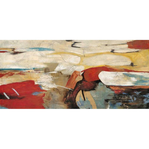 Latitudes Black Modern Wood Framed Art Print by Villareal Villareal, Gabriella