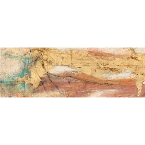 Land, Water, Sky Panel 1 Black Modern Wood Framed Art Print with Double Matting by Villarreal Villarreal, Gabriela