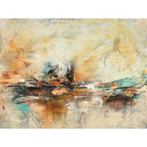 Deconstructed 2 Gold Ornate Wood Framed Art Print with Double Matting by Villarreal Villarreal, Gabriela