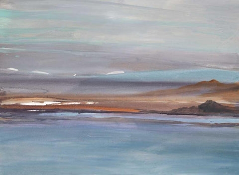 Sea to Sky 1 Black Ornate Wood Framed Art Print with Double Matting by Gold, Lora