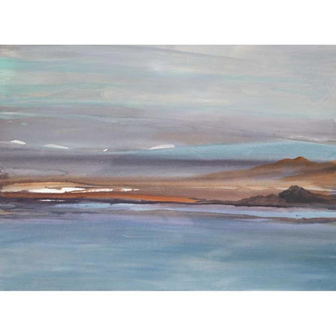 Sea to Sky 1 Black Modern Wood Framed Art Print by Gold, Lora
