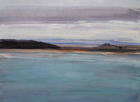 Sea to Sky 2 Black Ornate Wood Framed Art Print with Double Matting by Gold, Lora