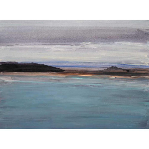 Sea to Sky 2 Black Modern Wood Framed Art Print by Gold, Lora