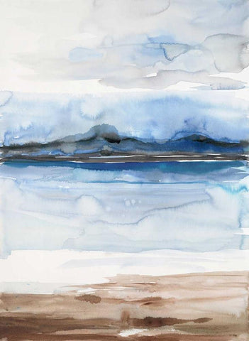 Flow 2 Black Ornate Wood Framed Art Print with Double Matting by Gold, Lora