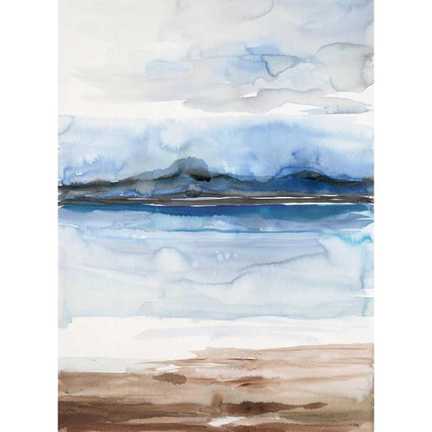 Flow 2 White Modern Wood Framed Art Print by Gold, Lora