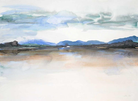 Stillness Black Ornate Wood Framed Art Print with Double Matting by Gold, Lora