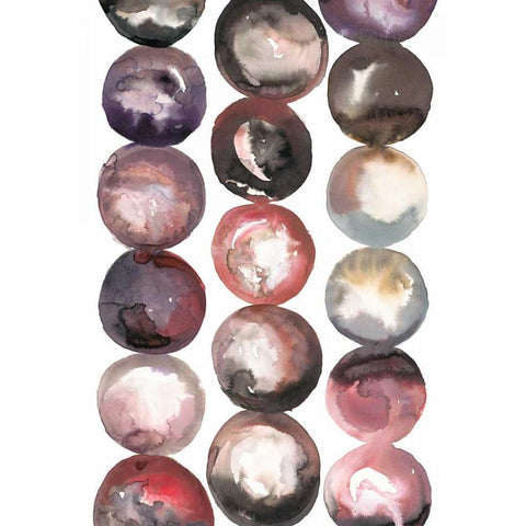 River Stones Black Modern Wood Framed Art Print by Gold, Lora