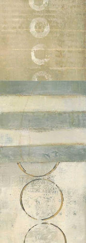 Shape Shifting 1 White Modern Wood Framed Art Print with Double Matting by Becher, Donna