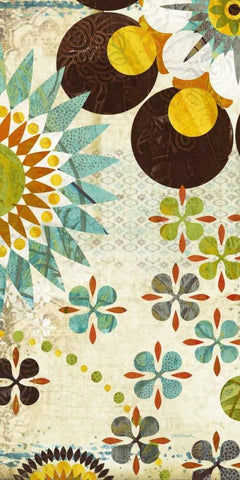 Pop Pattern 1 White Modern Wood Framed Art Print with Double Matting by Pluch, Melissa