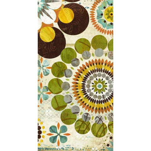 Pop Pattern 2 Gold Ornate Wood Framed Art Print with Double Matting by Pluch, Melissa