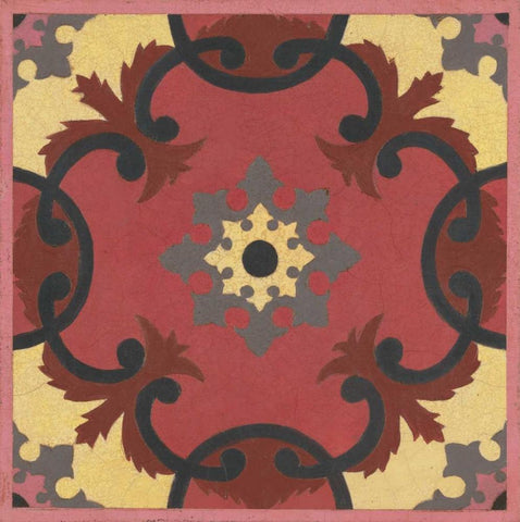 Global Scroll  Black Ornate Wood Framed Art Print with Double Matting by Smith, Hope