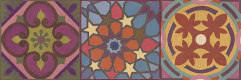 Global Triptych 1 Black Ornate Wood Framed Art Print with Double Matting by Smith, Hope