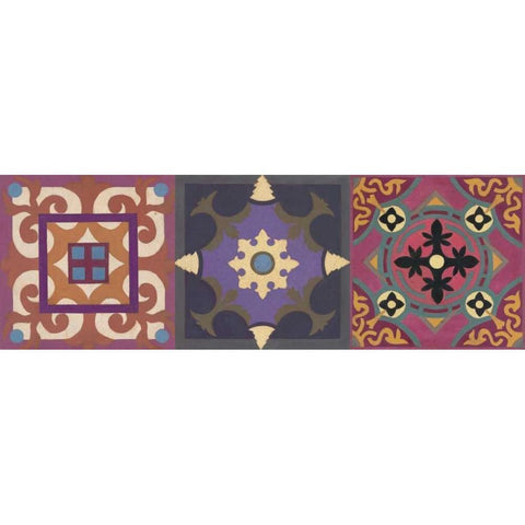 Global Triptych 2 White Modern Wood Framed Art Print by Smith, Hope